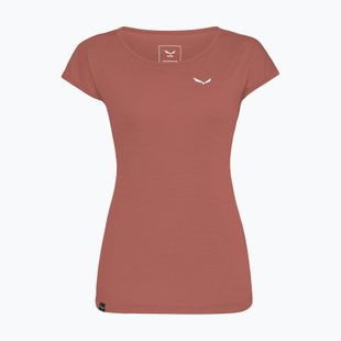 Koszulka trekkingowa damska Salewa Puez Melange Dry etruscan red melange