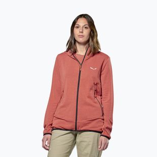 Bluza trekkingowa damska Salewa Agner Hemp 2 Hooded etruscan red