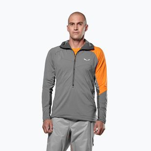 Bluza trekkinogwa męska Salewa NXT Hyb 1/2 Zip Tee quiet shade