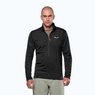 Bluza trekkingowa męska Salewa Puez Cammio Polarlite Half Zip Black Out