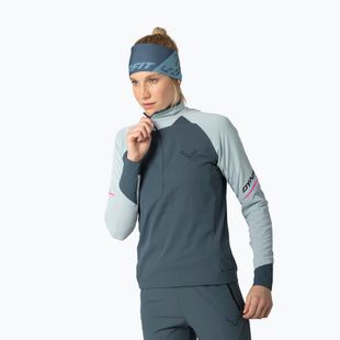 Bluza do biegania damska DYNAFIT Alpine 1/2 Zip Tee cloud blue/0720