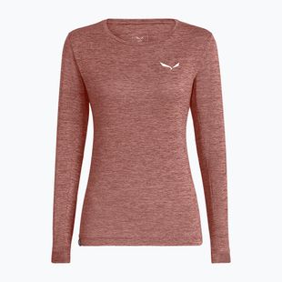 Longsleeve trekkingowy damski Salewa Puez Melange Dry desert pink melange