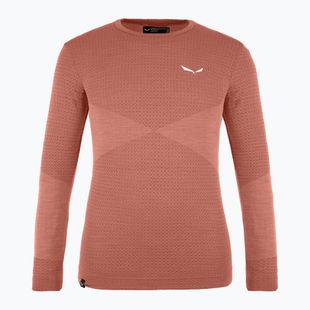 Longsleeve termoaktywny dziecięcy Salewa Zebru Med Warm AMR etruscan red