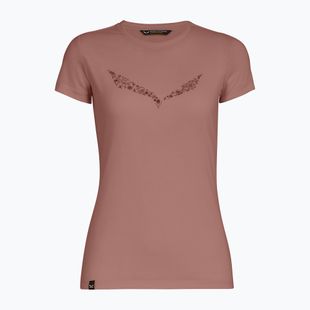 Koszulka damska Salewa Solid Dry desert pink