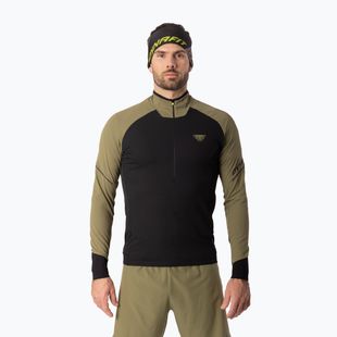 Bluza do biegania męska Dynafit Alpine LS 1/2 Zip Tee military green/0910