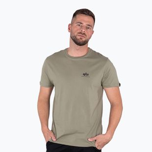 Koszulka męska Alpha Industries Basic Small Logo olive