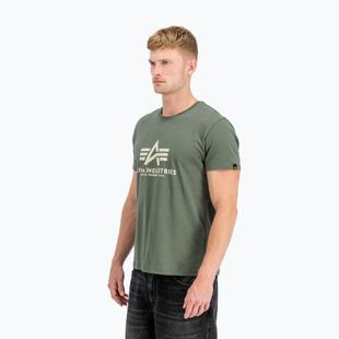 Koszulka męska Alpha Industries Basic vintage green