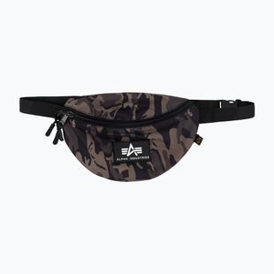 Saszetka nerka Alpha Industries Rubber Print Waistbag black camo