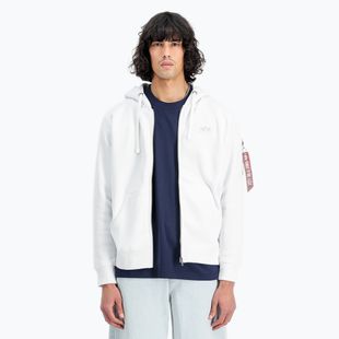 Bluza męska Alpha Industries Back Print Zip white