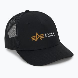 Czapka z daszkiem męska Alpha Industries Label Trucker black