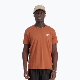 Koszulka męska Alpha Industries Basic Small Logo hazel brown
