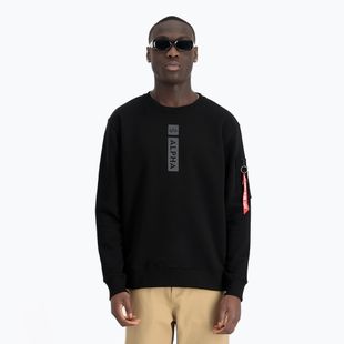 Bluza męska Alpha Industries Reflective Print Sweater black