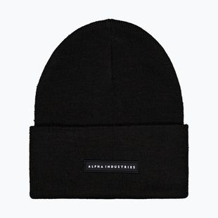 Czapka Alpha Industries Rubber Logo Beanie black