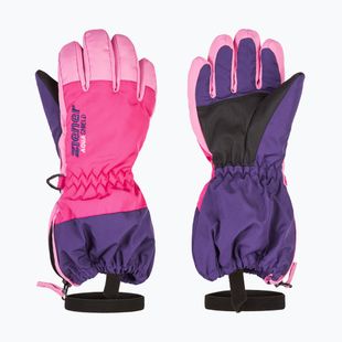Rękawice narciarskie dziecięce ZIENER Levio As Minis dark purple