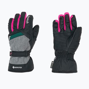 Rękawice narciarskie dziecięce Reusch Flash Gore-Tex black/black melange/pink glo