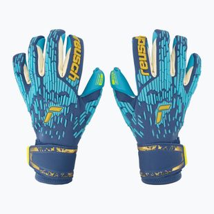 Rękawice bramkarskie Reusch Attrakt Freegel Aqua Windproof true blue/gold/aqua blue