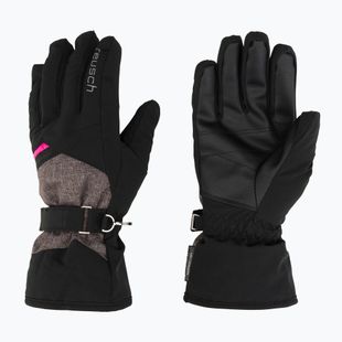 Rękawice narciarskie damskie Reusch Helena R-TEX XT black/black melange/pink glo