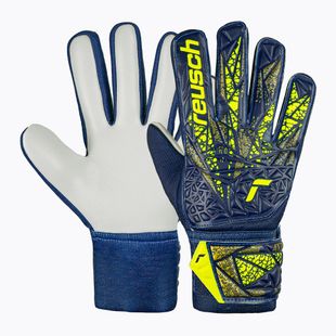 Rękawice bramkarskie Reusch Attrakt Starter Solid premium blue/sfty yellow