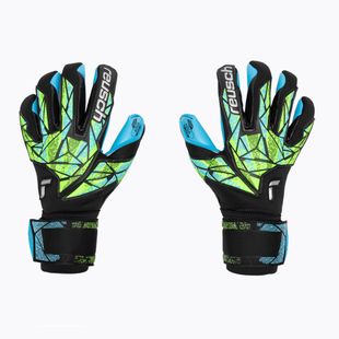 Rękawice bramkarskie Reusch Attrakt Aqua black/fluo lime/aqua