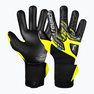 Rękawice bramkarskie Reusch Attrakt Gold X NC Gravity safety yellow/silver/black