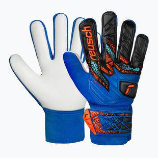 Rękawice bramkarskie dziecięce Reusch Attrakt Starter Solid Junior electric blue/shocking orange
