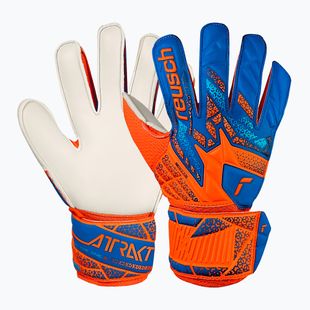 Rękawice bramkarskie dziecięce Reusch Attrakt Solid Junior shocking orange/blue