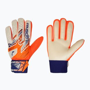 Rękawice bramkarskie dziecięce Reusch Attrakt Starter Solid Junior shocking orange/energize blue