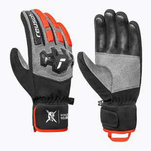 Rękawice narciarskie męskie Reusch Worldcup Warrior R-Tex XT black/silver/fluo red