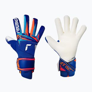 Rękawice bramkarskie Reusch Attrakt Gold X Guardian sharp blue/white/shocking orange