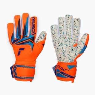 Rękawice bramkarskie Reusch Attrakt Fusion NC shocking orange/blue