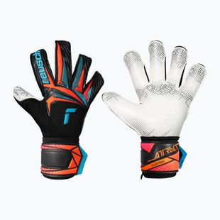 Rękawice bramkarskie Reusch Attrakt Advance Evolution Glueprint black/aqua blue/shocking orange