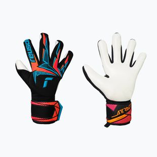 Rękawice bramkarskie Reusch Attrakt Freegel Advance black/aqua blue/shocking orange