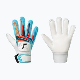 Rękawice bramkarskie dziecięce Reusch Attrakt Starter Solid Junior white/light blue