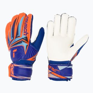 Rękawice bramkarskie dziecięce Reusch Attrakt Solid Junior sharp blue/shocking orange