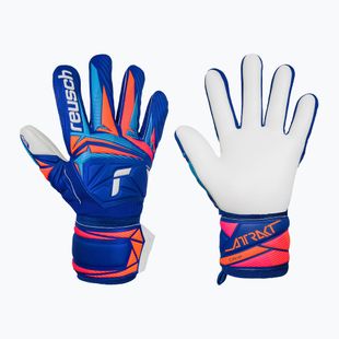 Rękawice bramkarskie Reusch Attrakt Grip sharp blue/white/shocking orange