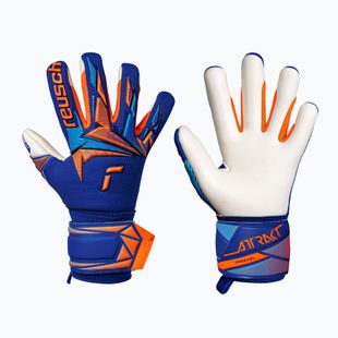 Rękawice bramkarskie dziecięce Reusch Attrakt Freegel Advance Junior sharp blue/shocking orange