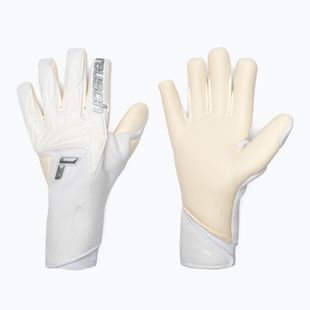 Rękawice bramkarskie Reusch Attrakt Gold X Strapless white/silver