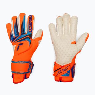 Rękawice bramkarskie Reusch Attrakt SpeedBump Guardian shocking orange/blue