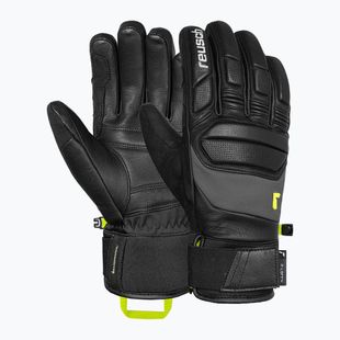 Rękawice narciarskie Reusch Profi SL black/dark granite/safety yellow