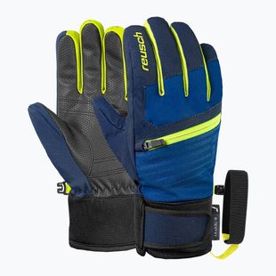 Rękawice narciarskie dziecięce Reusch Leo R-Tex XT black/imperial blue/safety yellow