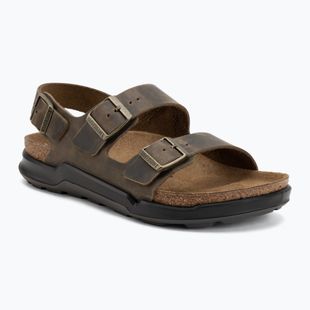 Sandały męskie BIRKENSTOCK Milano Crosstown Oiled Leather Regular faded khaki