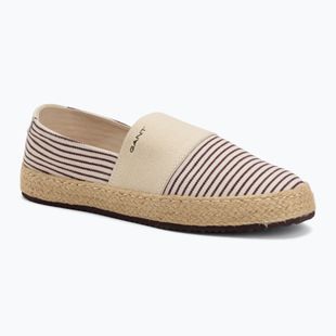 Espadryle damskie GANT Raffiaville brown/cream