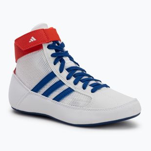 Buty zapaśnicze dziecięce adidas Havoc white blue red