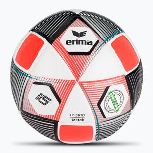 Piłka do piłki nożnej ERIMA Hybrid Match silver/fiery-coral rozmiar 5