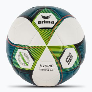 Piłka do piłki nożnej ERIMA Hybrid Training 2.0 mykonos blue/lime rozmiar 5
