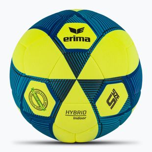 Piłka do piłki nożnej ERIMA Hybrid Indoor yellow/new royal blue rozmiar 4