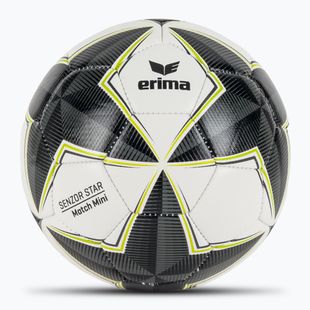 Piłka do piłki nożnej ERIMA Senzor Star Match Mini black/grey rozmiar 0