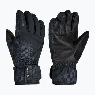 Rękawice narciarskie dziecięce Ziener Leif-Z GTX black/gray ink camo