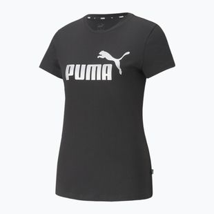 Koszulka damska PUMA ESS+ Metallic Logo Tee puma black/silver metallic