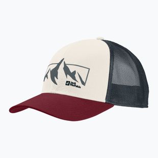 Czapka z daszkiem Jack Wolfskin Brand mountain cotton white